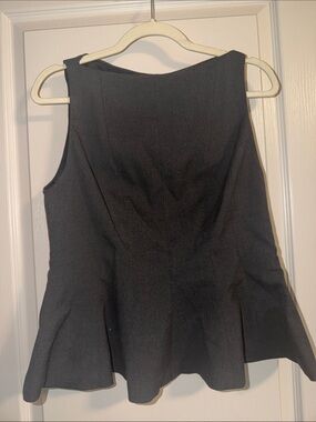 Zara Women's Charcoal Peplum Vest